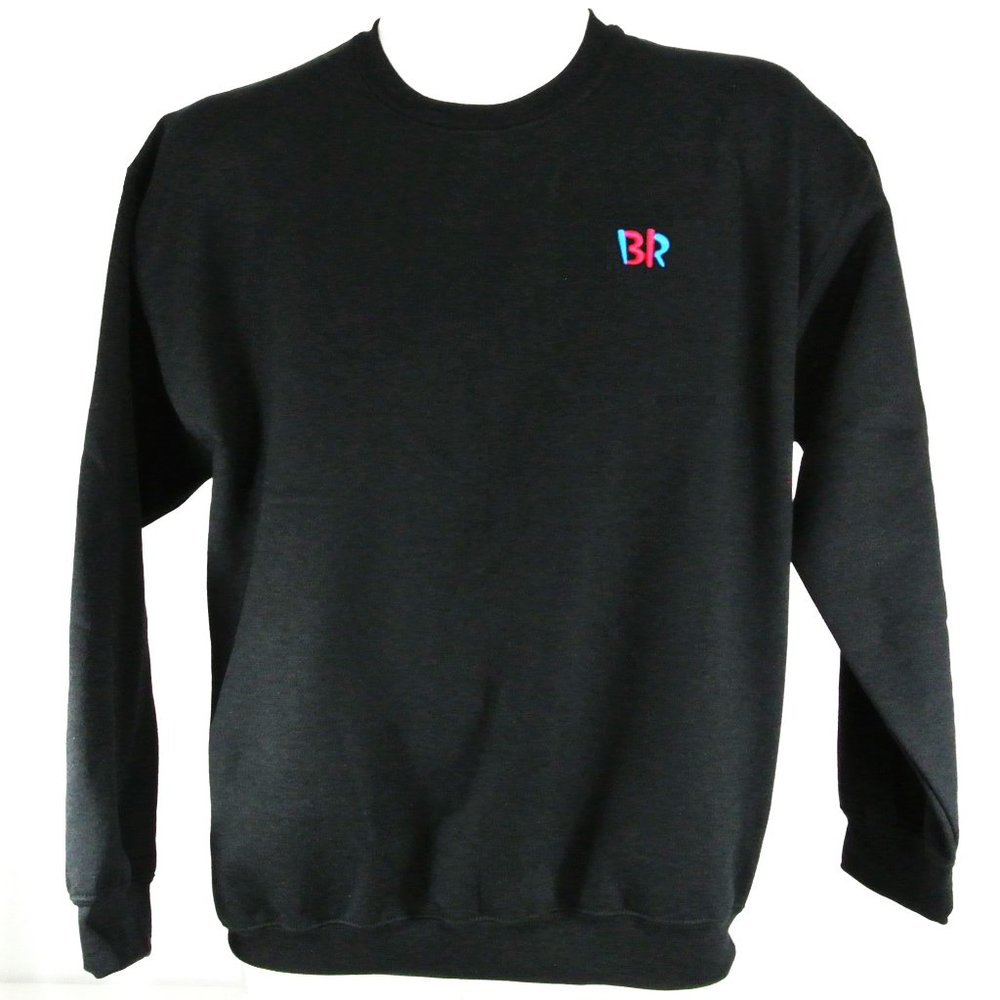BASKIN ROBBINS 31 Ice Cream Employee Uniform Black Sweatshirt NEW Size L Large